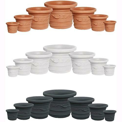 Vaso festonato resina tondo - festonato,
