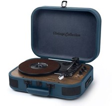 Giradischi Vinile Vintage Blu