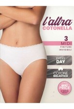 6 SLIP DONNA MIDI COTONELLA