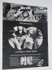 Advertising Pubblicità 1972 PLAYTEX criss - cross reggiseni