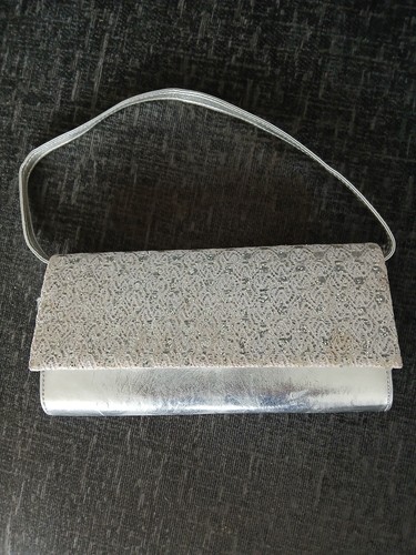 Borsa sera argento - in,