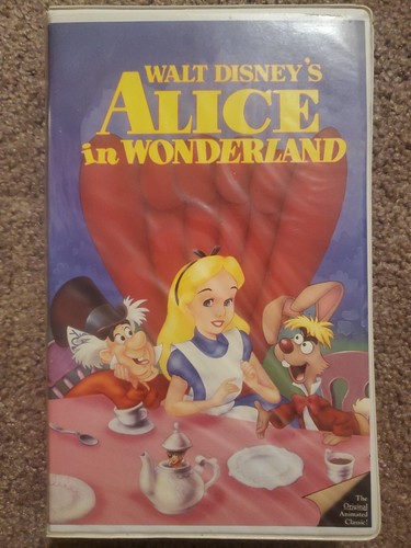 Alice wonderland vhs tape - alice, in