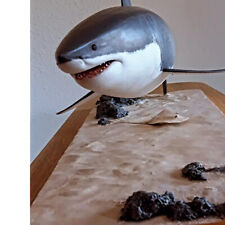 Great white shark free diving sculpt unique modele by Elran Valceka