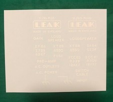LEAK  TL50 Plus decals White - version 1 & 2 - 1 kit