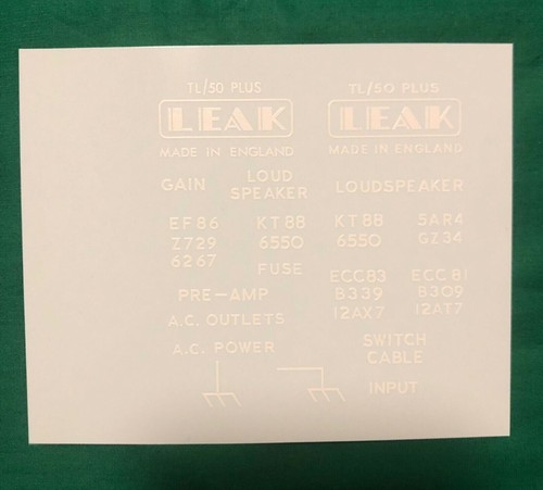 Leak tl50 plus - decals,