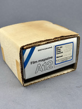 Hasselblad scatola BOX Magazzino Film A12 Istruzioni Imballo 30074 + Tappo