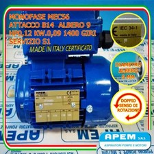 MOTORE ELETTRICO MONOFASE