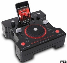 Mobile DJ console mixer a 3 canali per iPod e altro