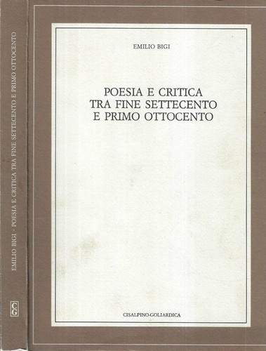 Poesia critica tra fine - poesia, e