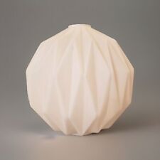 Paralume sfera a sospensione in vetro opalino ricambi lampadari vintage