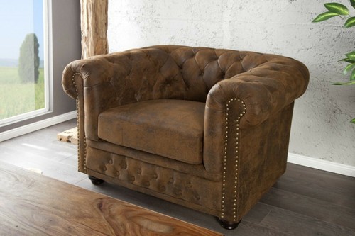 Poltrona chesterfield marrone - poltrona,