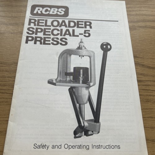 Rcbs reloader special press - -5,