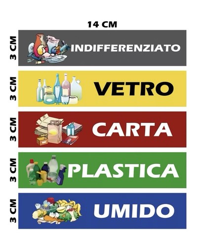 Adesivi pvc differenziata - adesivi,