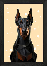 NURSERY ANIMAL DOBERMAN poster