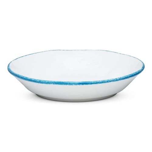 Piatto fondo turchese - piatto, ceramica