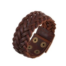 BRACCIALE INTRECCIATO di PELLE