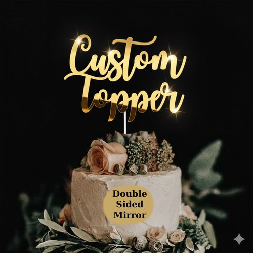Cake topper acrilico - topper,