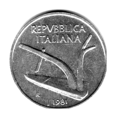 Moneta italia lire del - italia,