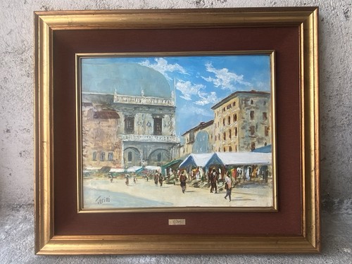 Quadro dipinto tavola olio - dipinto,