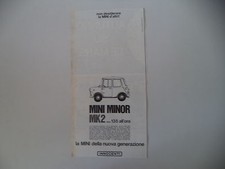 advertising Pubblicità 1968 INNOCENTI MINI MINOR MK2