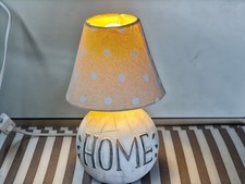 Abat-jour comodino stile provenzale scritta Home lampada camera da letto