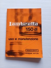 Innocenti Lambretta 150 DL 1969 manuale uso manutenzione libretto originale