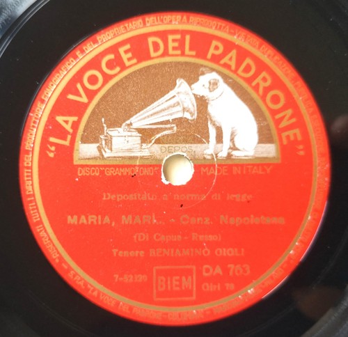 Beniamino gigli maria - gigli, –