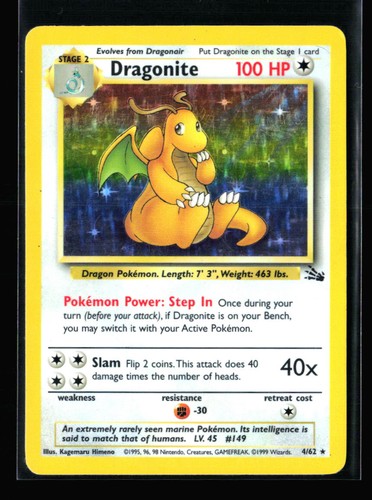 Dragonite unlimited holo - dragonite, (4)
