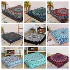 Lotto all'ingrosso 10 pezzi cuscino da pavimento esterno divano letto indiano ottomano pouf copri grande