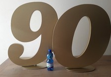 Numero Grande Metallo 90 Esposizione Vetrina Design Arredamento Anniversario