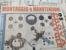 2 Manuali  PROVAVALVOLE SRE Emissione Boccole Banane SCUOLA RADIO ELETTRA 1952  