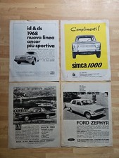 Ford, GM, Simca, Citroen ^ Pubblicità Advertising  Lotto 8A Pz.4