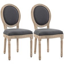 HOMCOM Set di 2 Sedie da