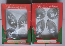 DECORAZIONI ALBERO DI NATALE  ANNI 50/60 7 SFERE VETRO SOFFIATO CON SCATOLA