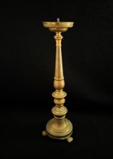 Lampada-candeliere ottone fine '800/ H.40 Cm.