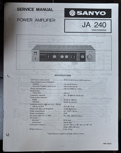 Sanyo manuale servizio - sanyo.,