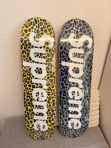 Supreme leopard skateboard set - supreme,