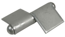 CONFEZIONE DA 2 PEZZI - CERNIERE SINISTRE PER SERRAMENTI 80MM - IN FERRO LUCIDO