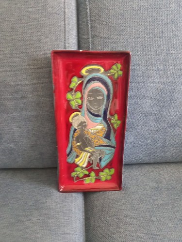 Piatto quadro vintage madonna - piatto,