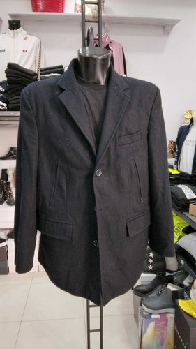 Cappotto conbipel uomo man blu - cappotto,