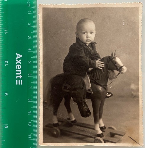 Cavallo dondolo legno - a,