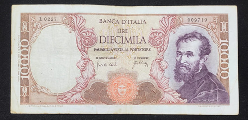 10000 lire michelangelo - 10000,