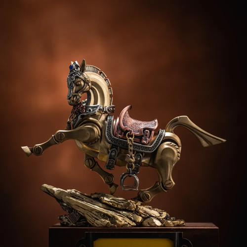 Statuina eroica metallo - in,