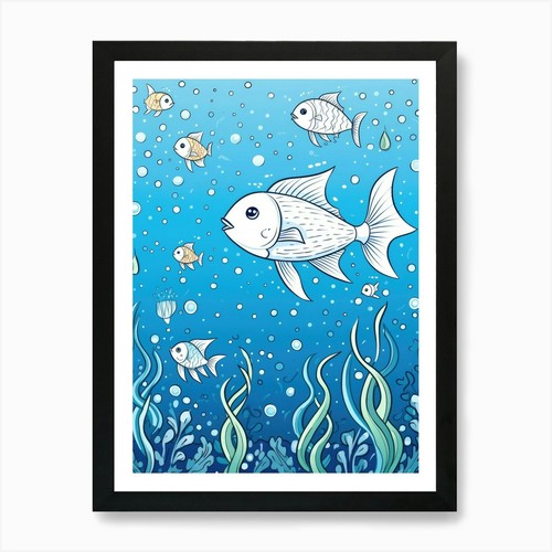 Pesci nel mare stampa