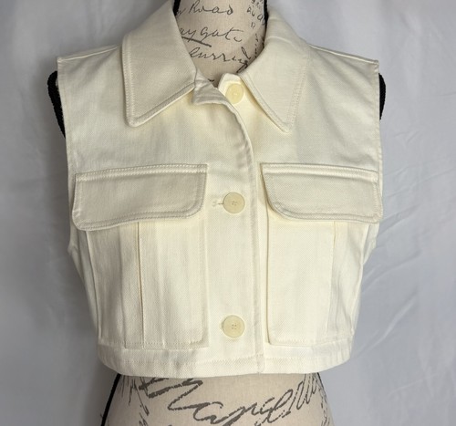Zara crop vest boxy fit - zara,