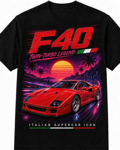 Maglietta ferrari f40 - maglietta,