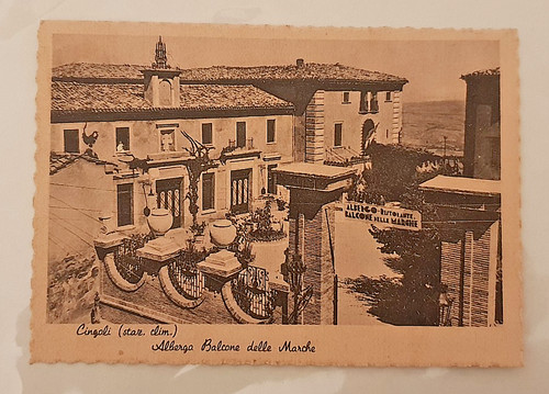 Cartolina cingoli macerata - cingoli,