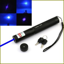 Penna puntatore laser blu 1MW 450nm messa a fuoco regolabile raggio visibile