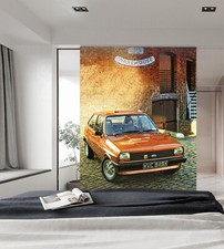 Carta da parati 3D arancione