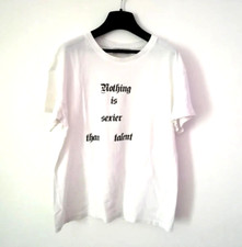 MAGLIETTA DA RAGAZZA TAGLIA M TSHIRT BERSHKA COLORE BIANCO